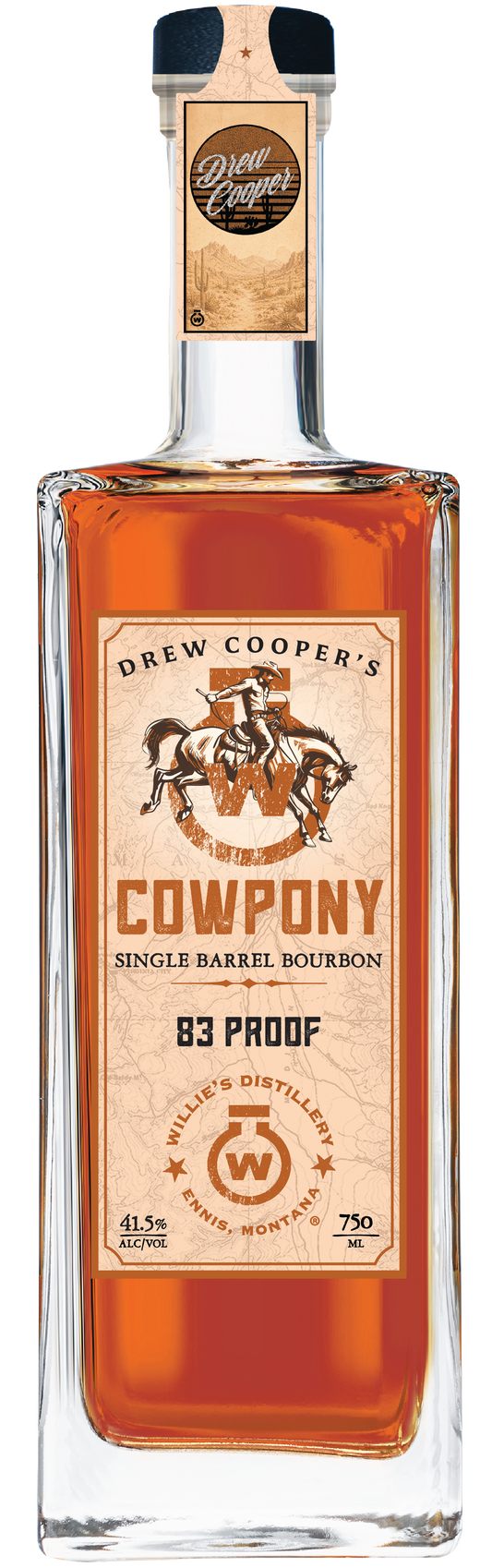Drew Cooper CowPony Single Barrel Bourbon